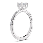 Lustrous Pear Diamond Ring