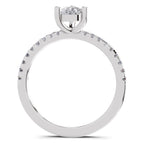 Lustrous Pear Diamond Ring