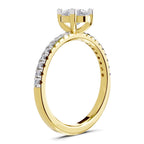 Lustrous Pear Diamond Ring