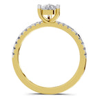 Lustrous Pear Diamond Ring