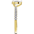 Lustrous Pear Diamond Ring
