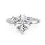 Resplendent Princess-Cut Diamond Ring