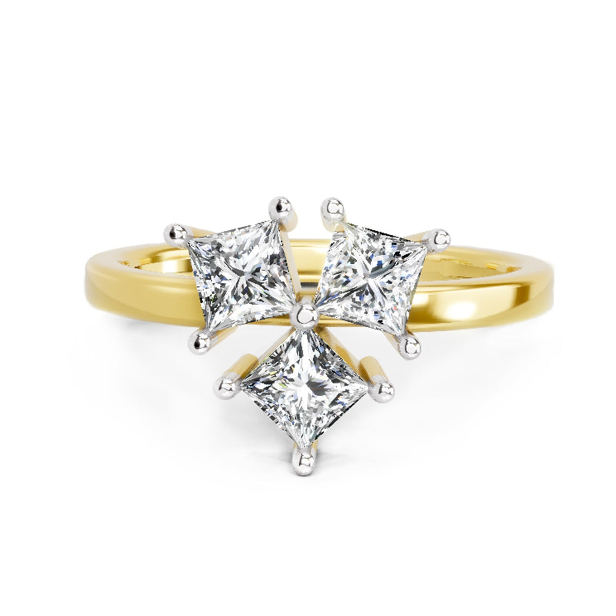 Resplendent Princess-Cut Diamond Ring