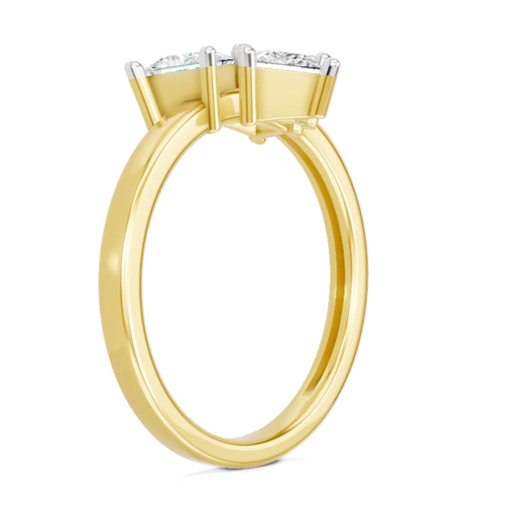Resplendent Princess-Cut Diamond Ring