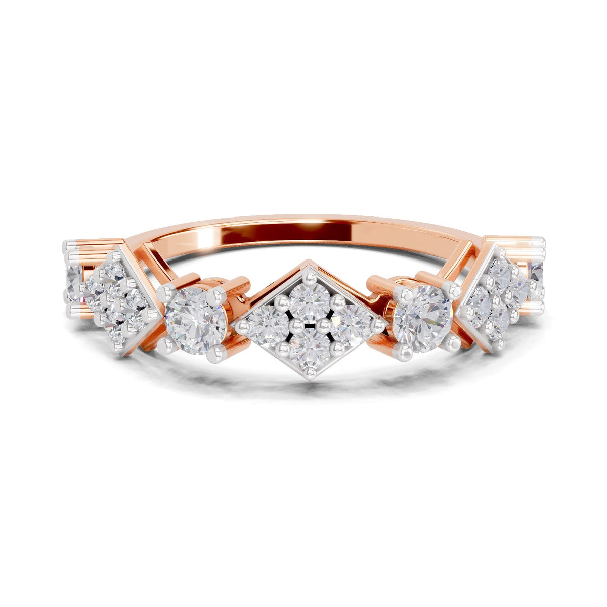 Sparkling Swirl Diamond Ring