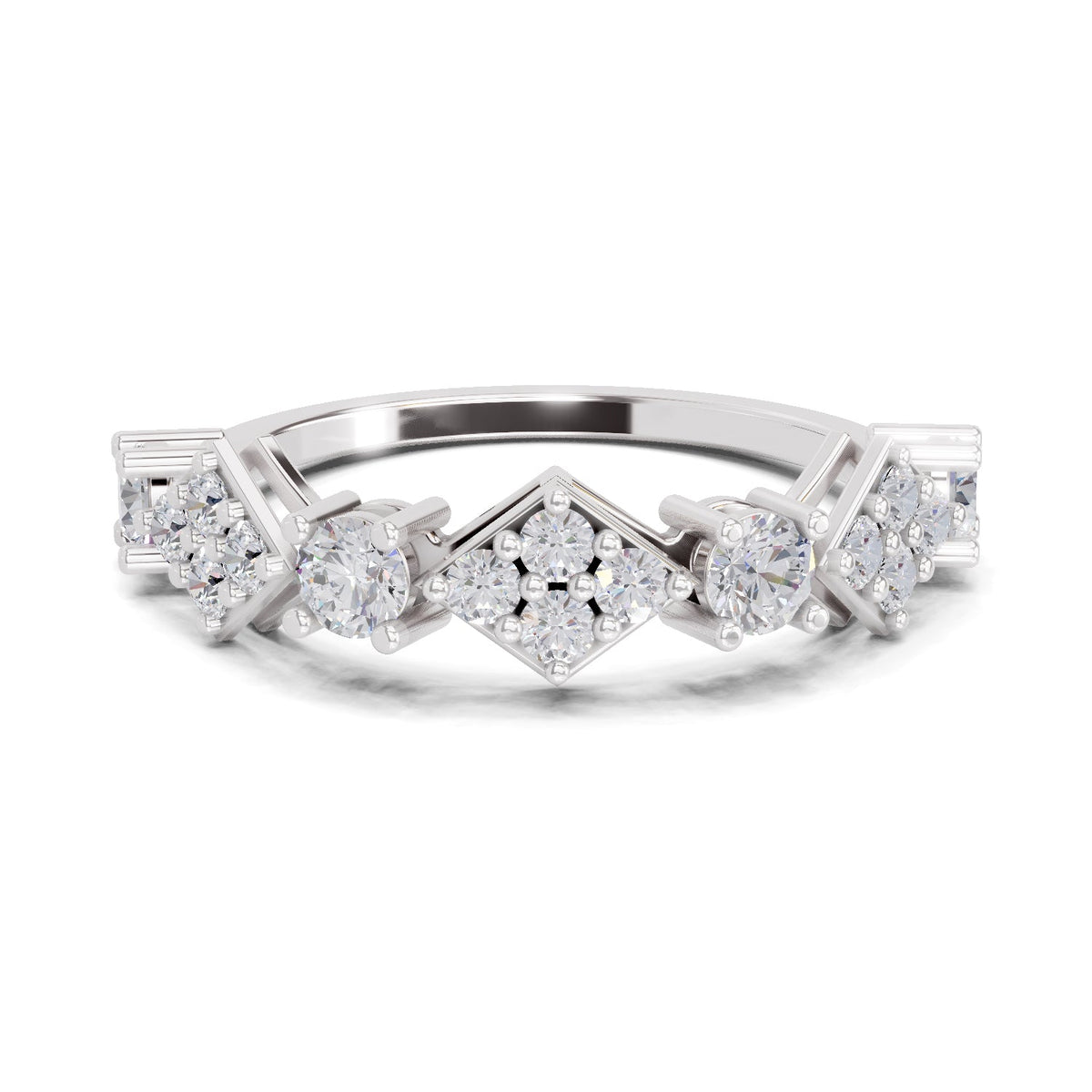 Pristine Cluster Diamond Ring