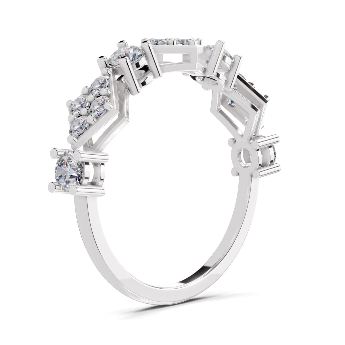 Pristine Cluster Diamond Ring