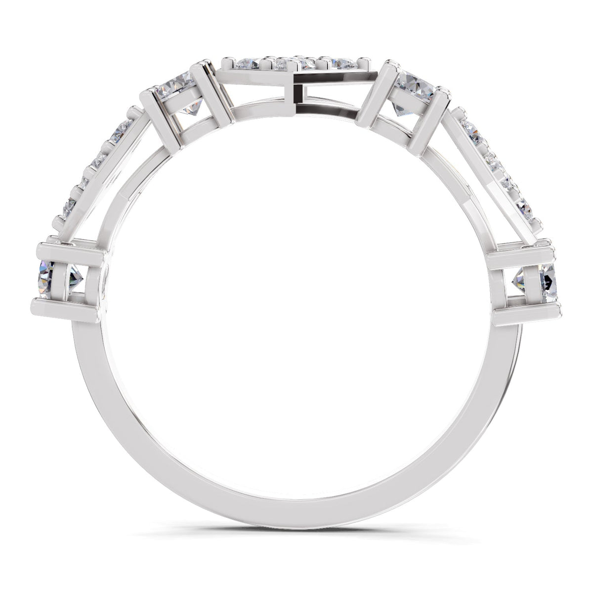 Pristine Cluster Diamond Ring