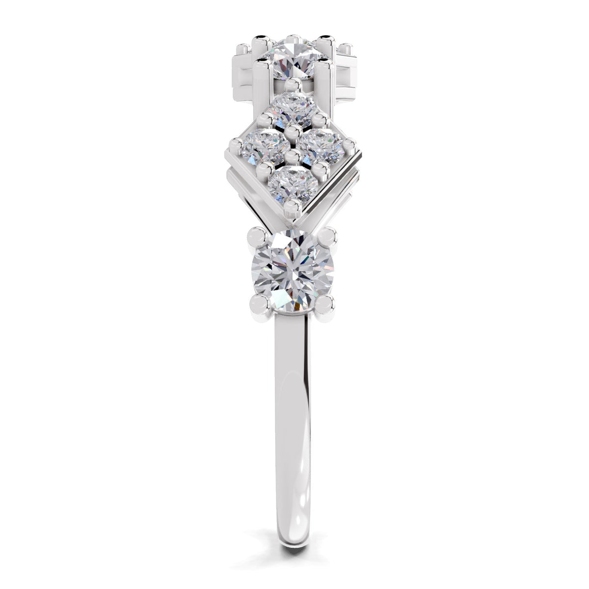 Pristine Cluster Diamond Ring