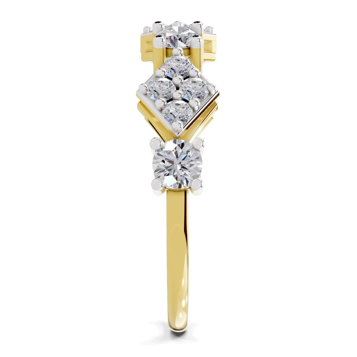 Pristine Cluster Diamond Ring