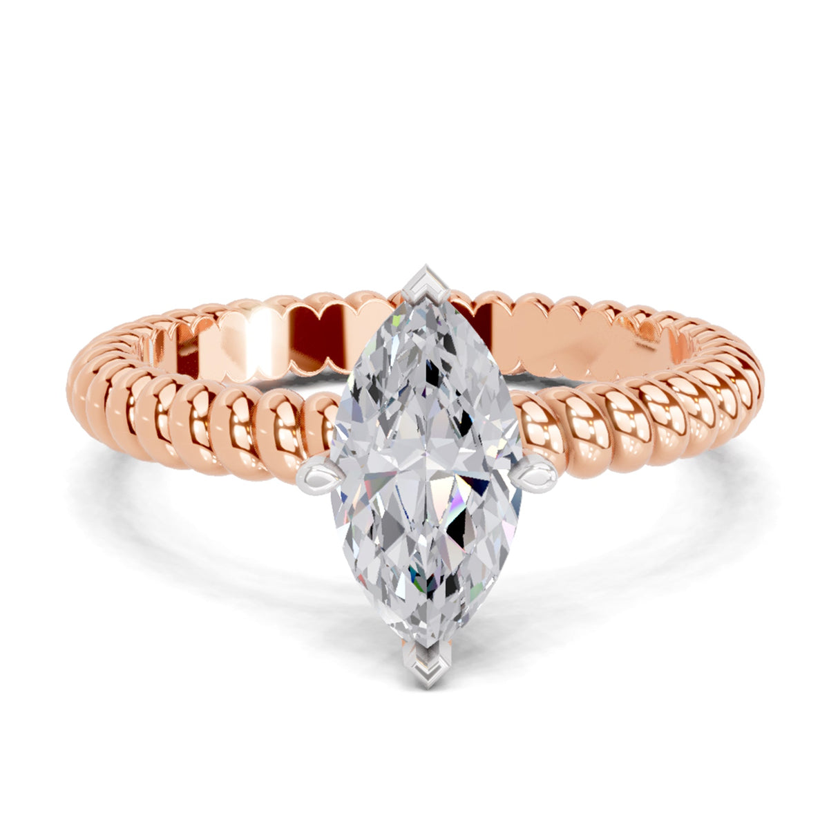Enchanting Marquise Solitaire Diamond Ring