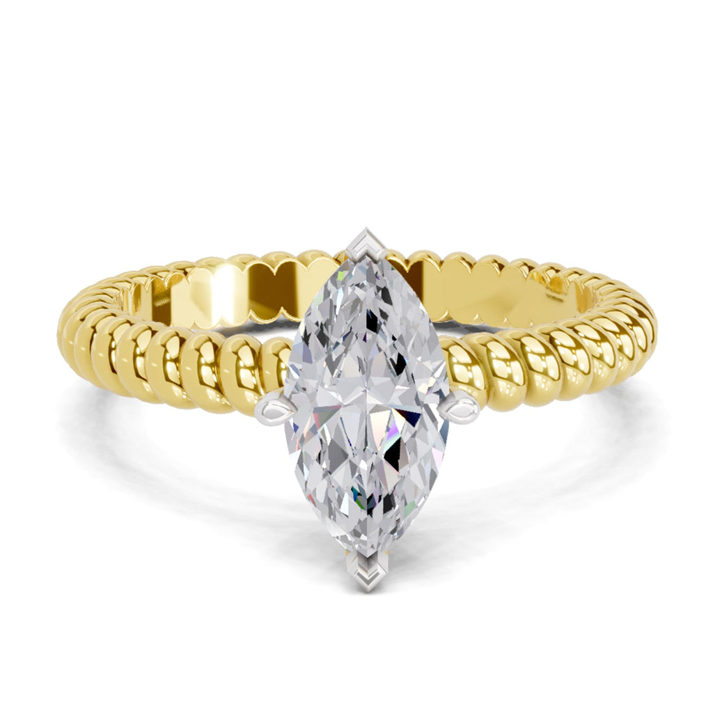 Enchanting Marquise Solitaire Diamond Ring