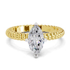 Enchanting Marquise Solitaire Diamond Ring
