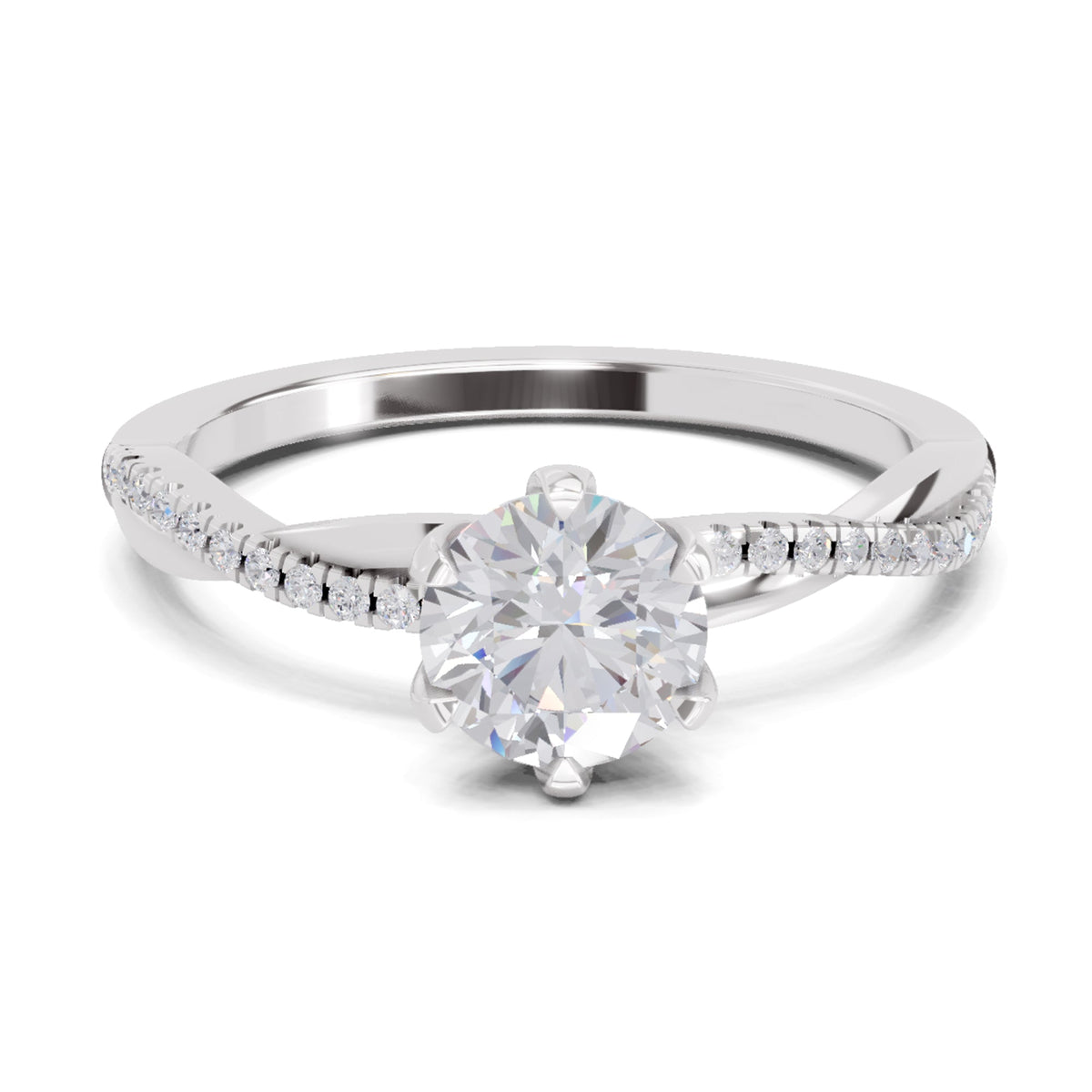Celestial Solitaire Diamond Ring