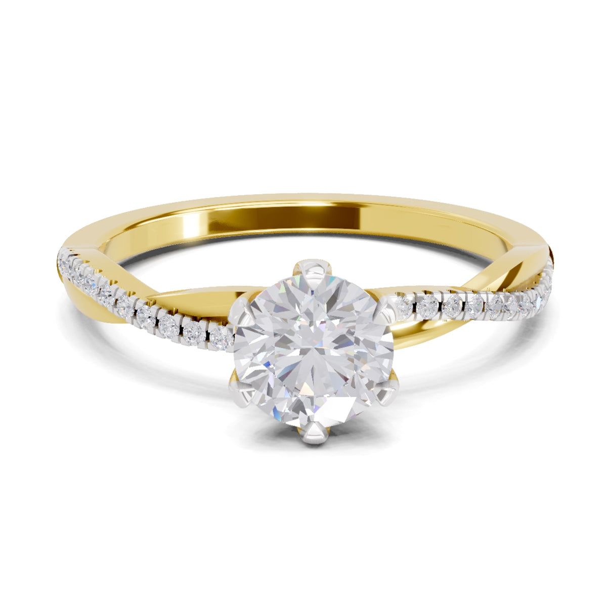 Celestial Solitaire Diamond Ring