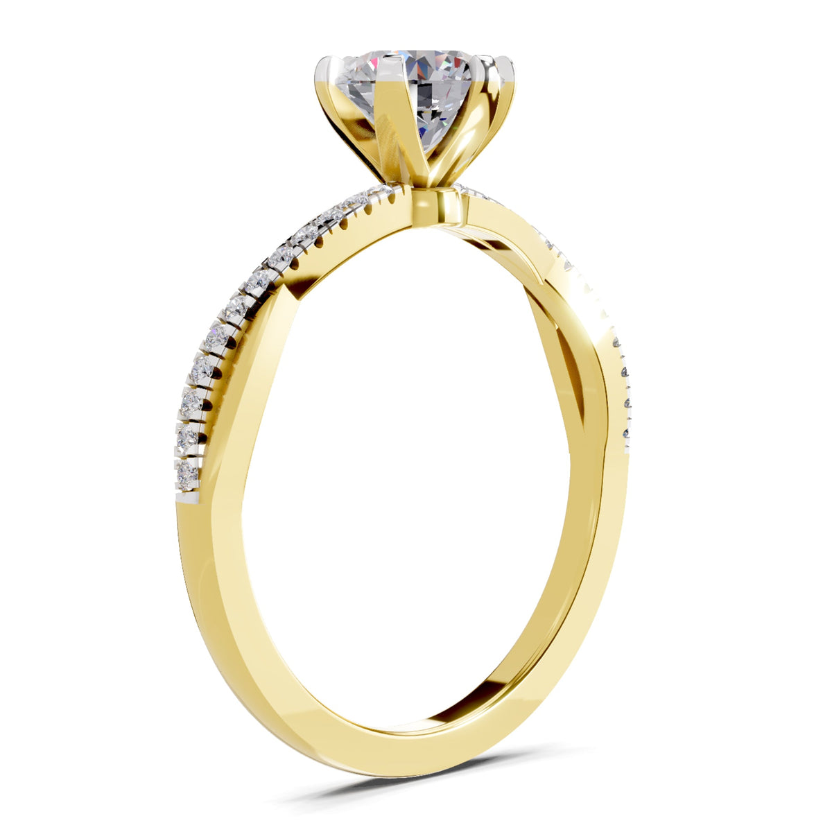 Celestial Solitaire Diamond Ring