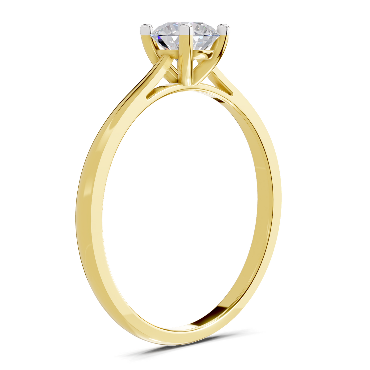 Celestial Solitaire Diamond Engagement Ring