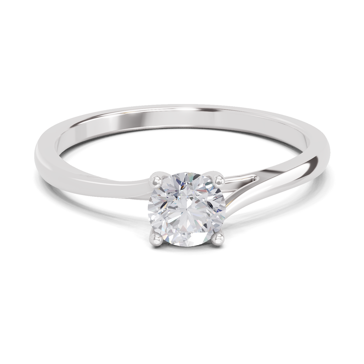 Majestic Solitaire Diamond Engagement Ring