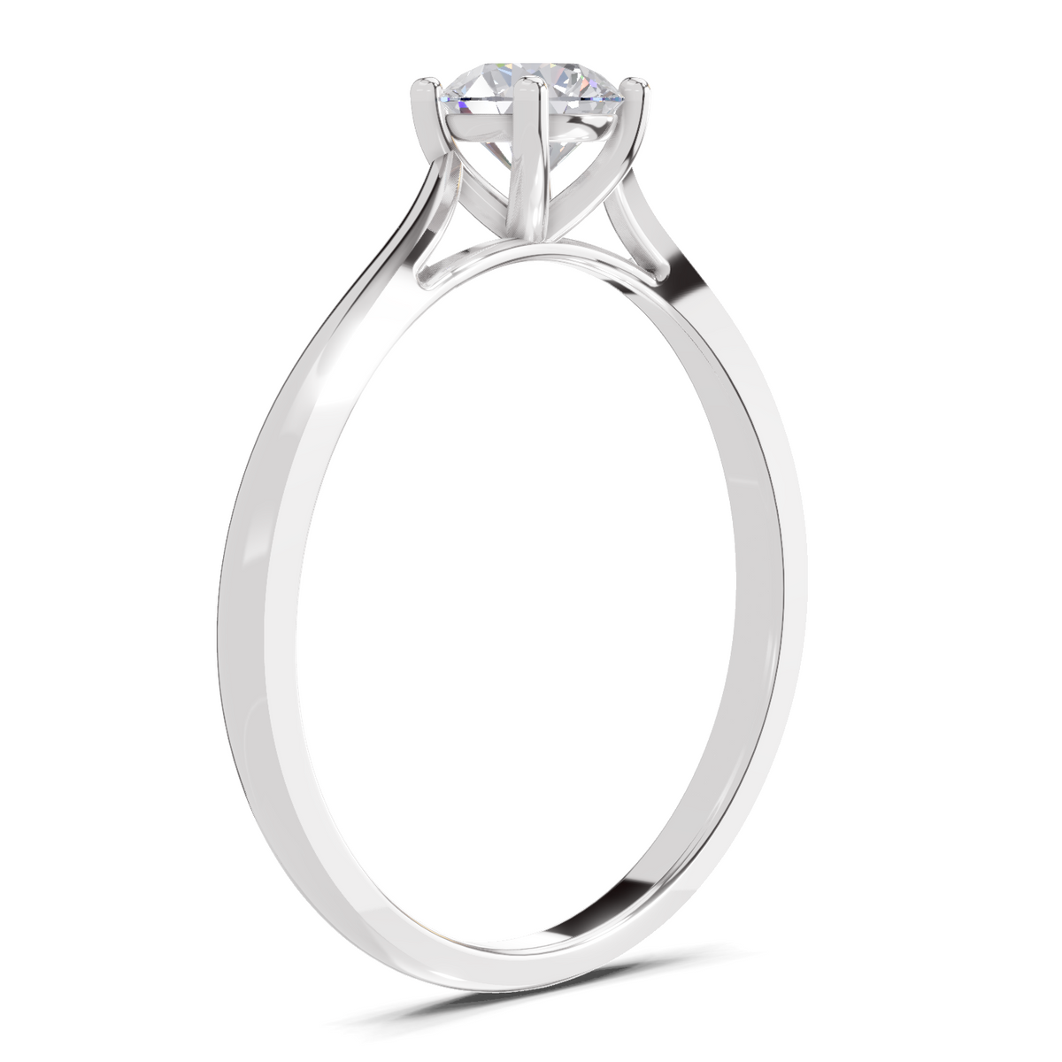 Majestic Solitaire Diamond Engagement Ring