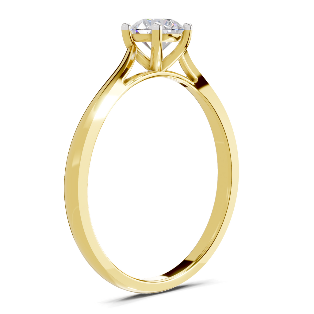 Majestic Solitaire Diamond Engagement Ring