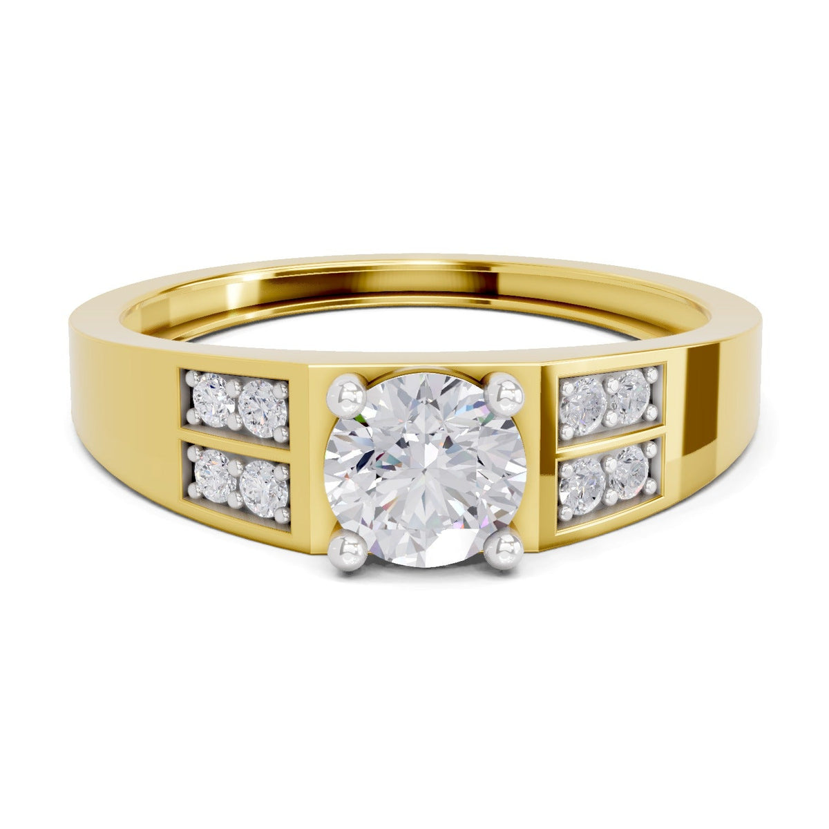 Dazzling Square Cluster Diamond Ring