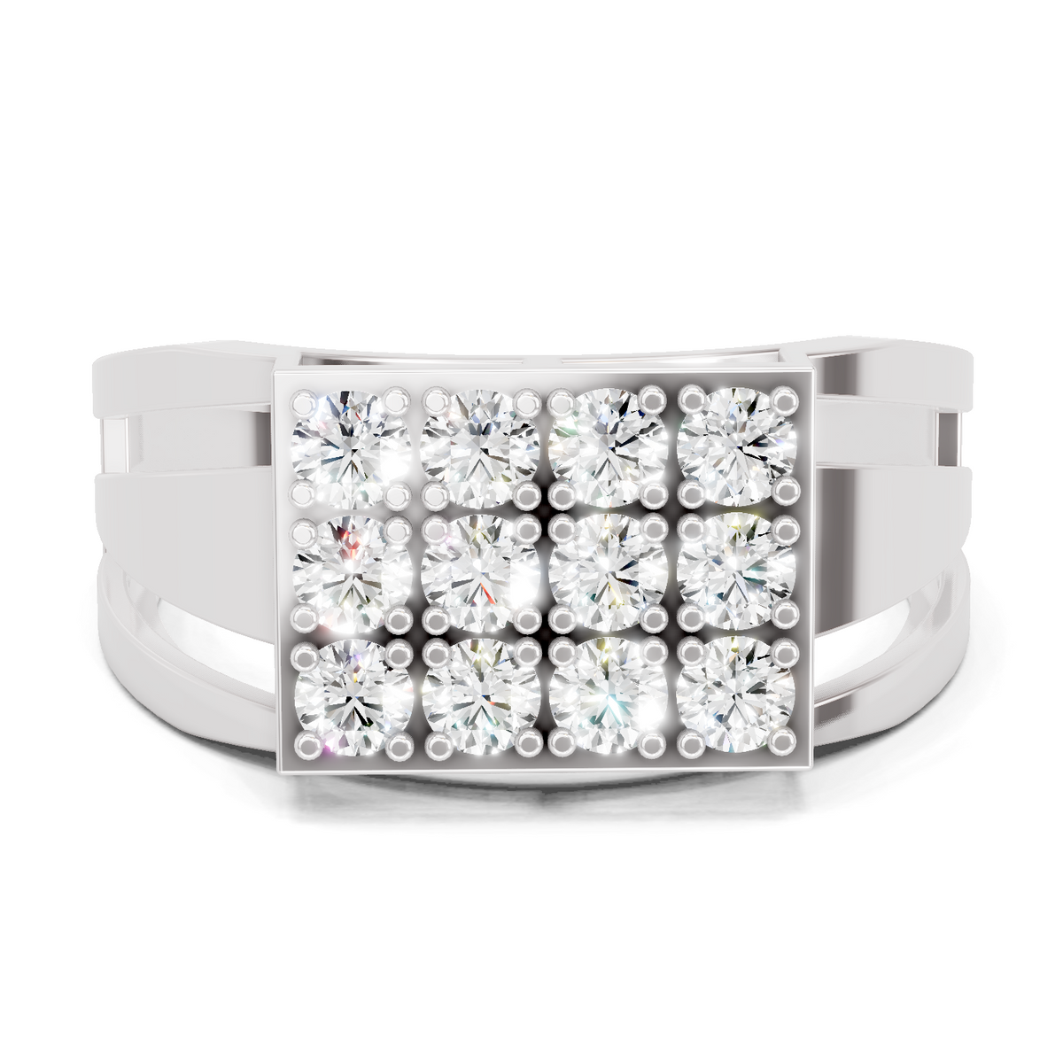 Sparkling Pave Diamond Ring