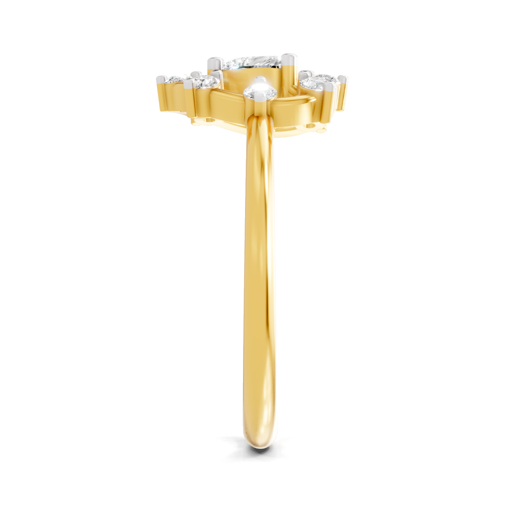 Delicate Heart Diamond Ring