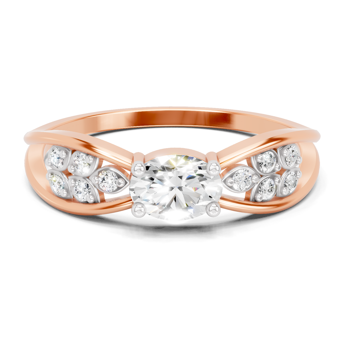 Timeless Oval Solitaire Diamond Ring