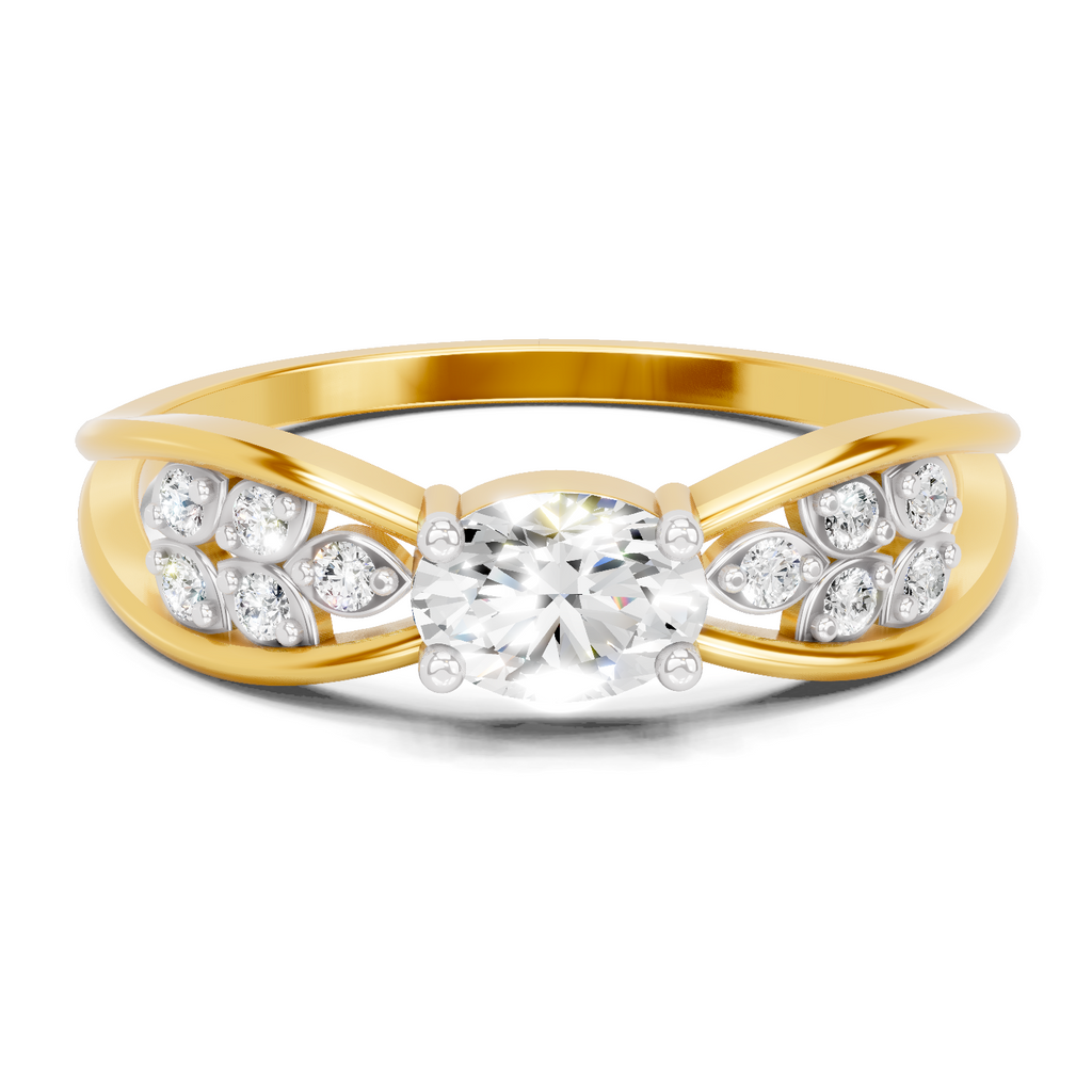 Timeless Oval Solitaire Diamond Ring
