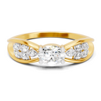 Timeless Oval Solitaire Diamond Ring