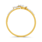 Majestic Pear Floral Diamond Ring