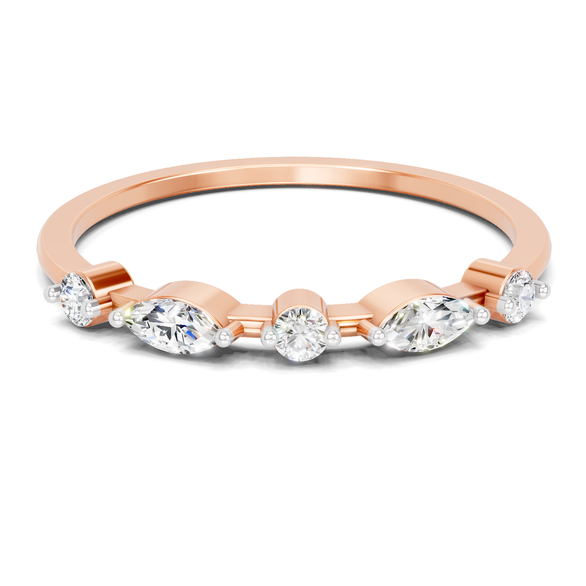 Sparkling Marquise Diamond Ring