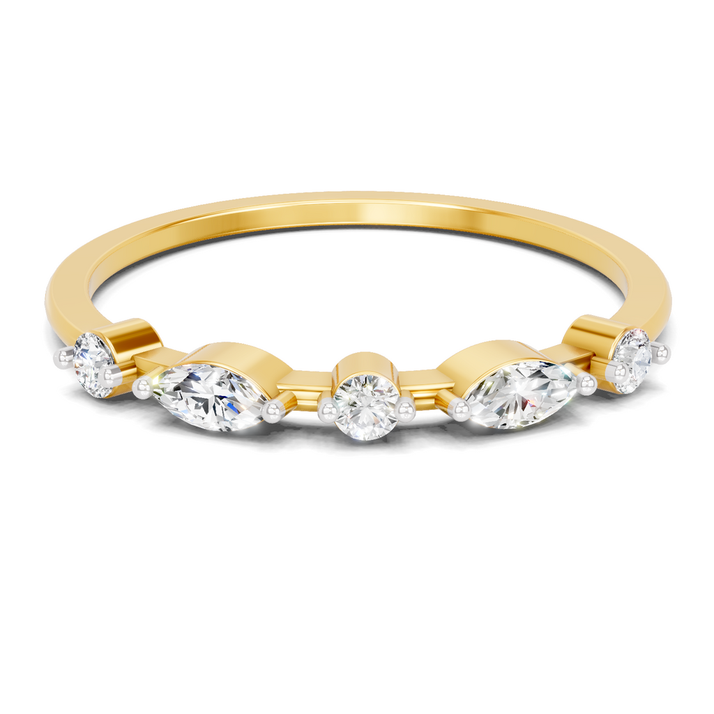 Sparkling Marquise Diamond Ring