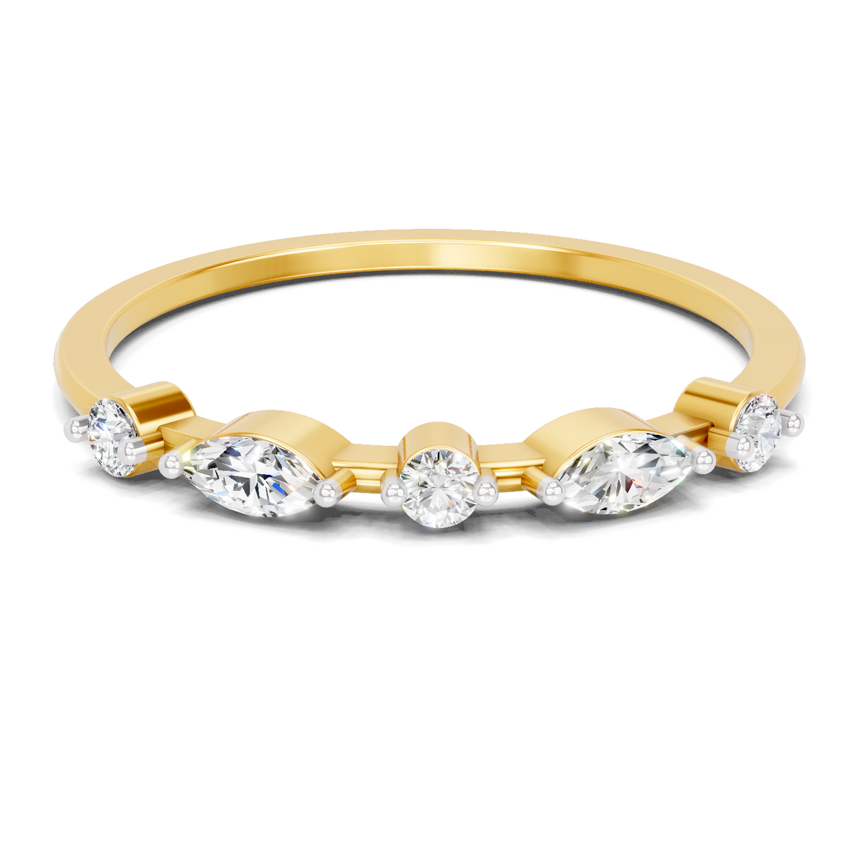 Sparkling Marquise Diamond Ring