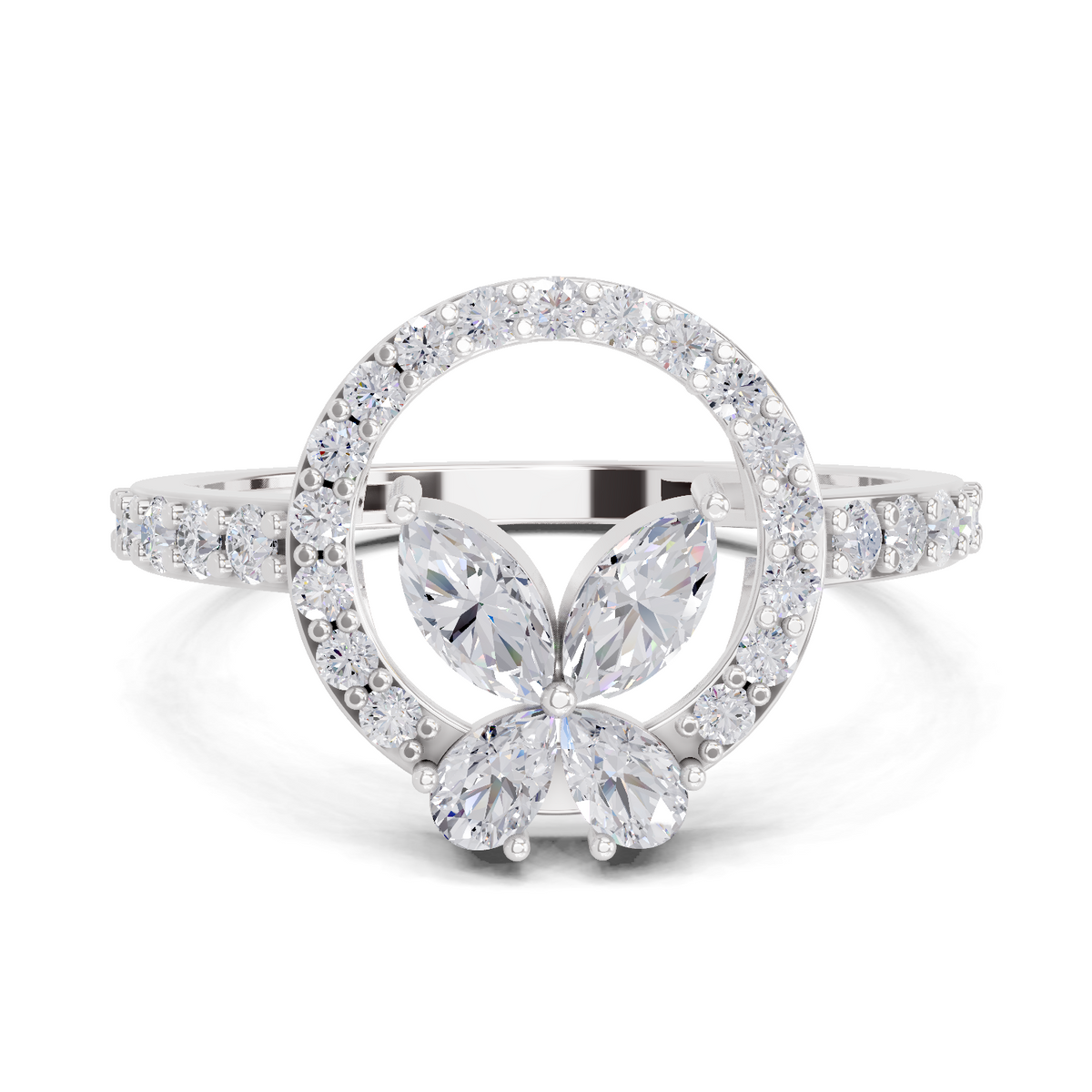 Iconic Blossom Diamond Engagement Ring