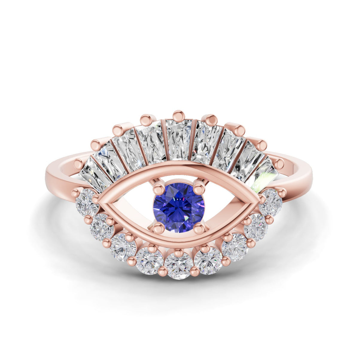 Opulent Evil Eye Diamond Ring