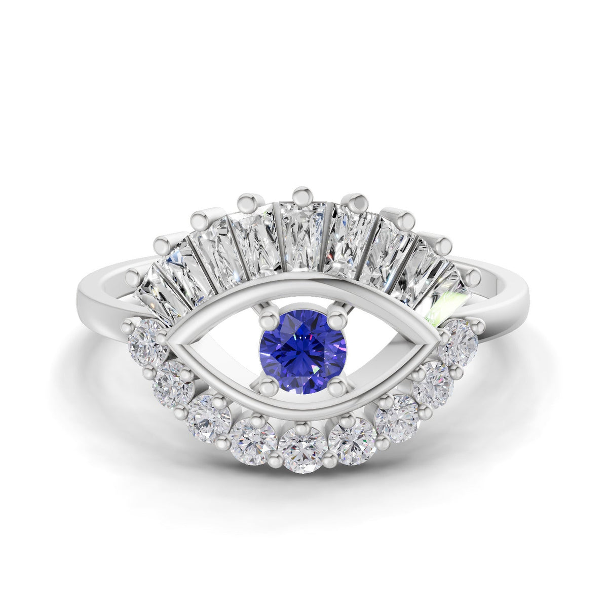 Opulent Evil Eye Diamond Ring