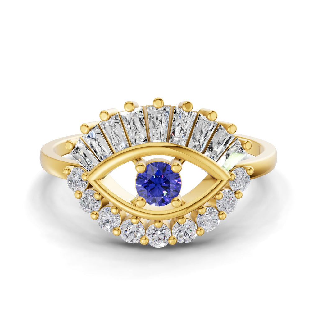 Opulent Evil Eye Diamond Ring