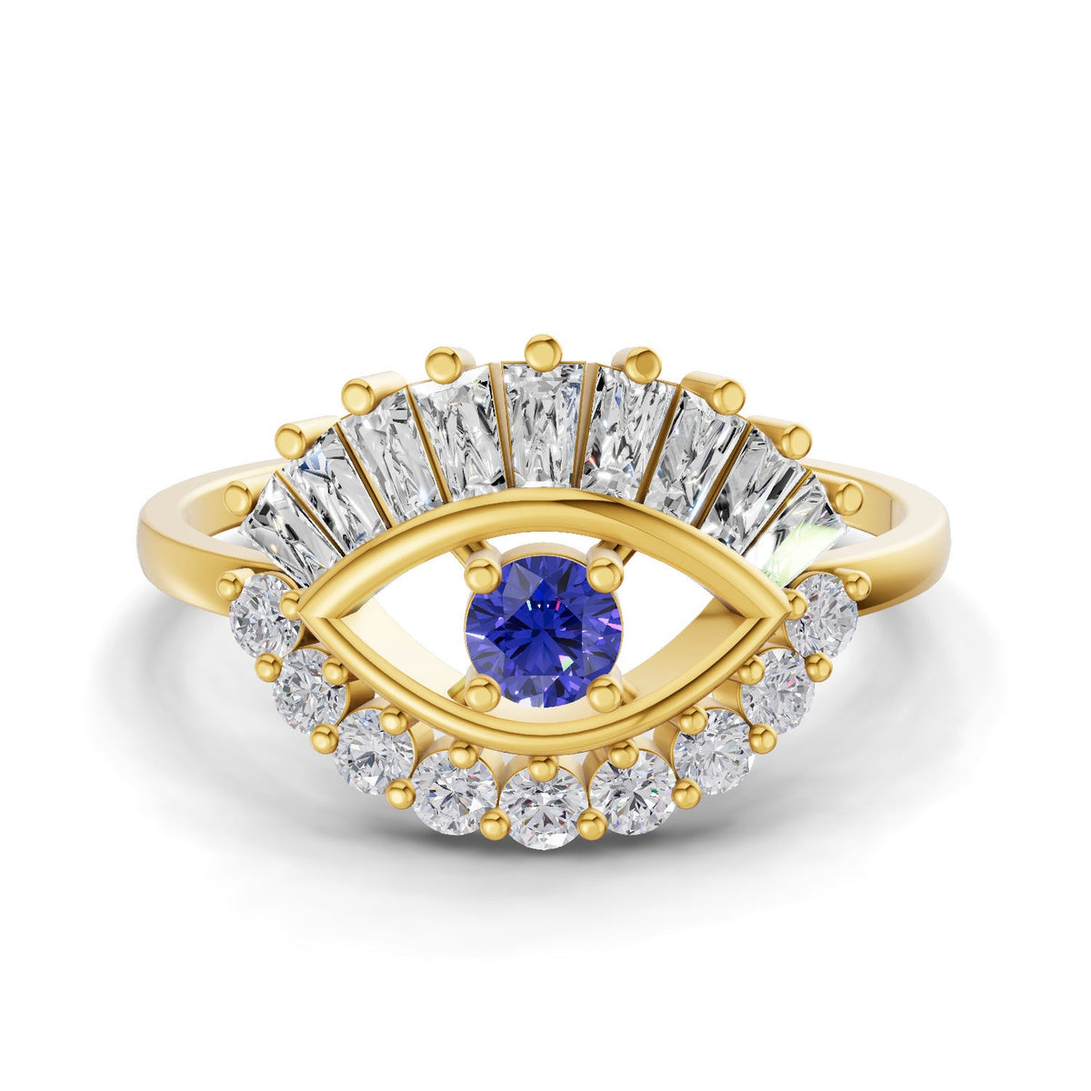 Opulent Evil Eye Diamond Ring