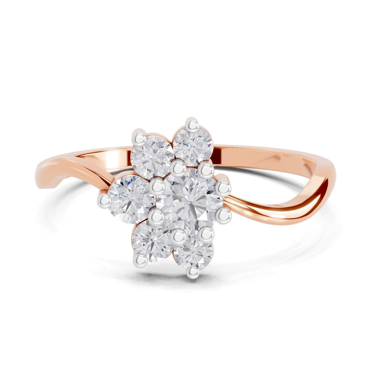 Delicate Flora Diamond Ring