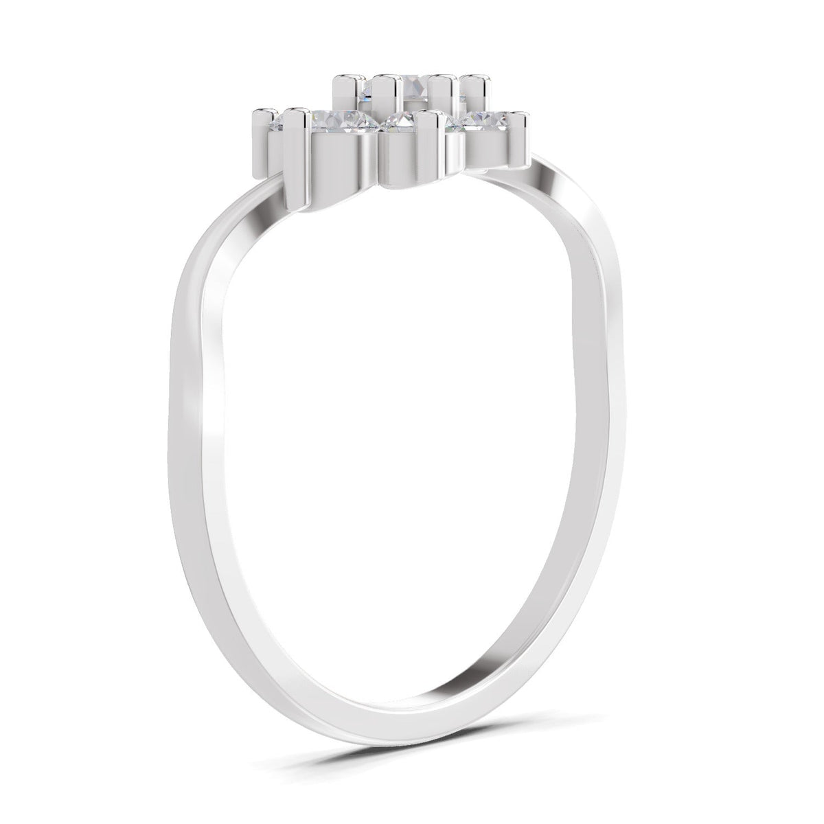 Delicate Flora Diamond Ring