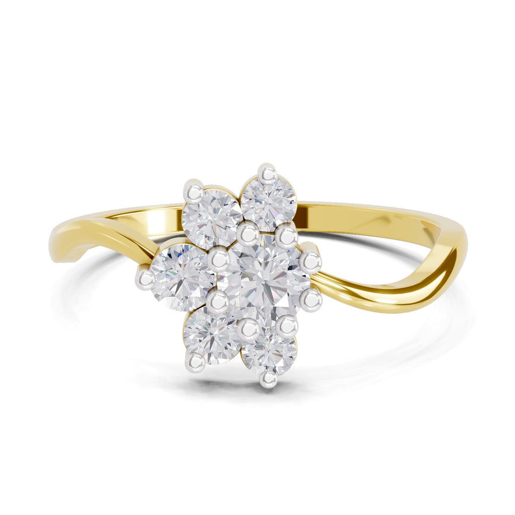 Delicate Flora Diamond Ring