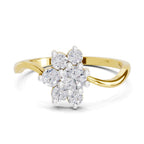 Delicate Flora Diamond Ring