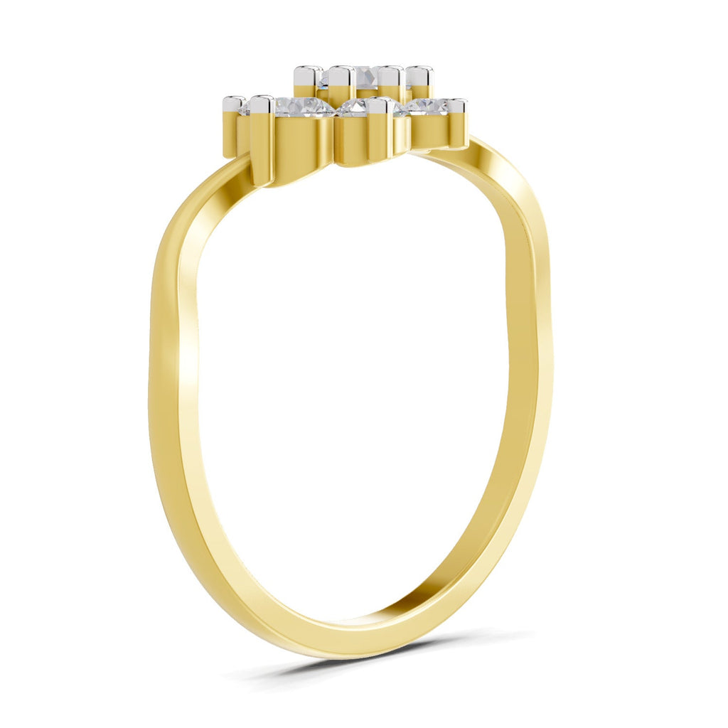 Delicate Flora Diamond Ring