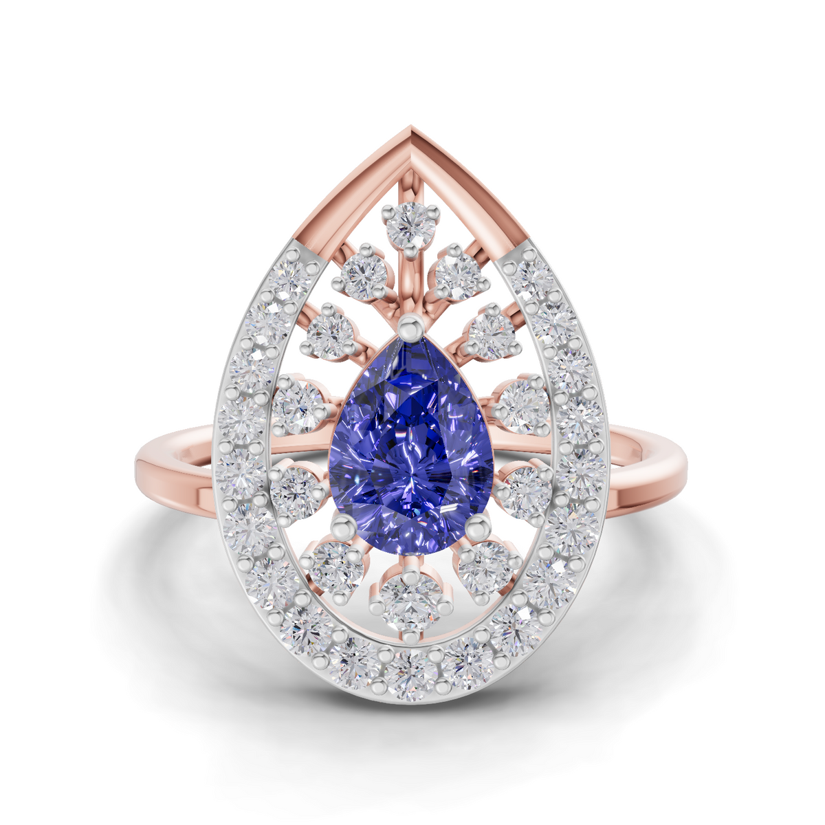 Regal Halo Diamond Engagement Ring