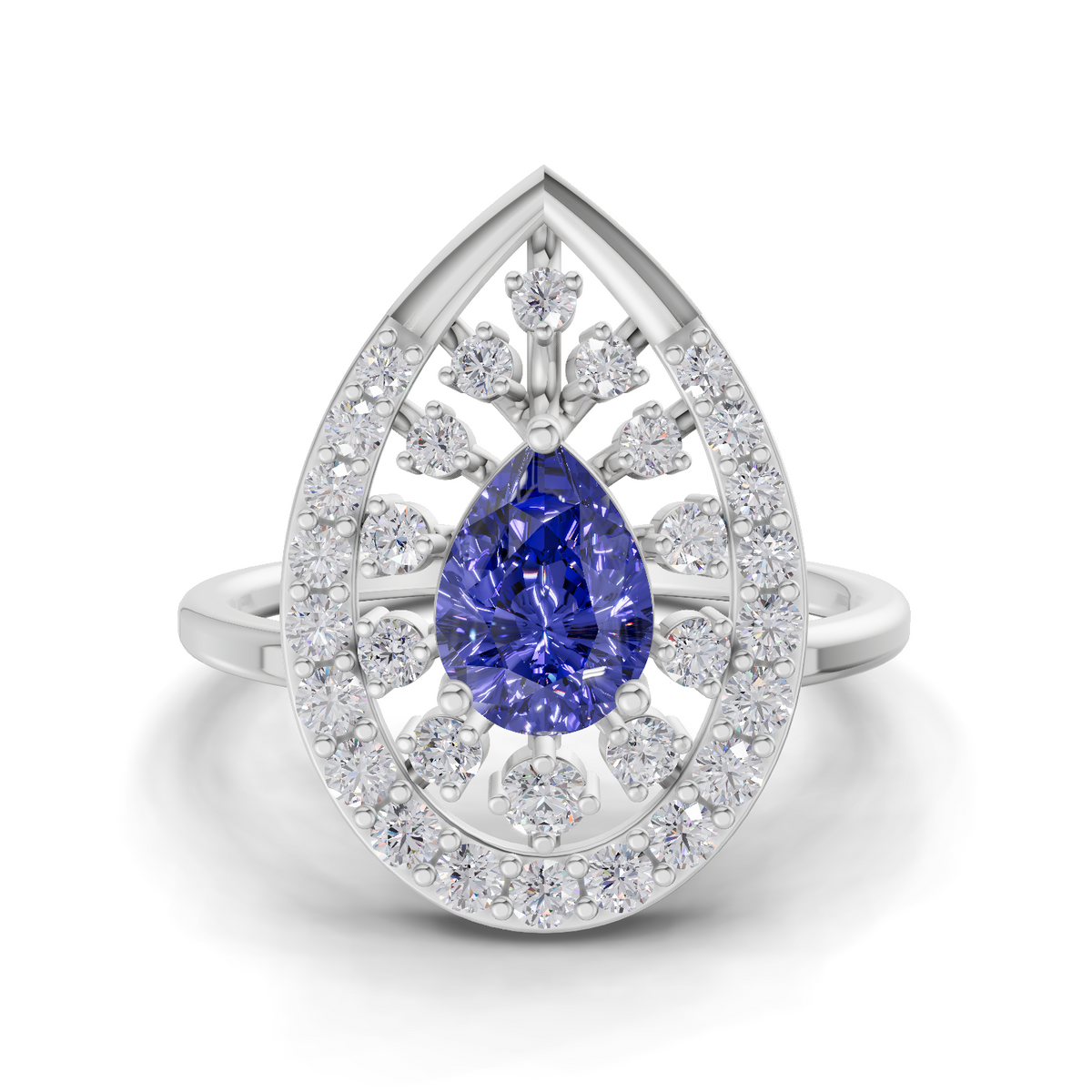 Regal Halo Diamond Engagement Ring