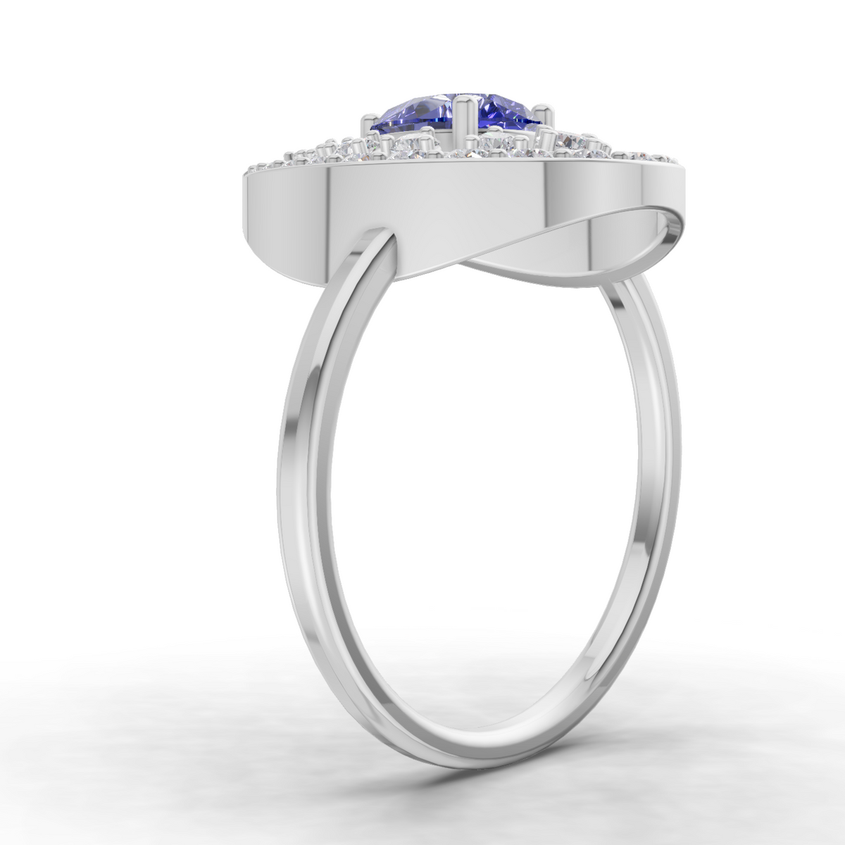 Regal Halo Diamond Engagement Ring