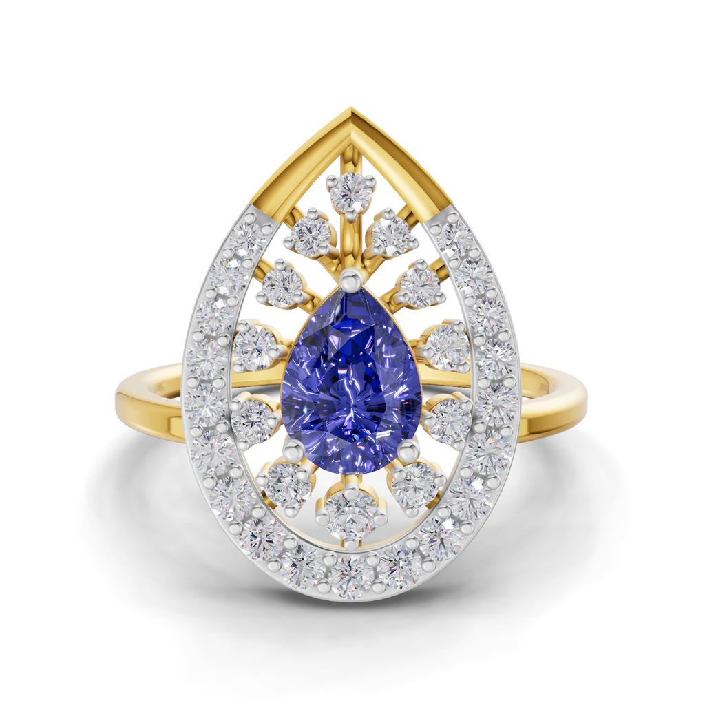 Regal Halo Diamond Engagement Ring