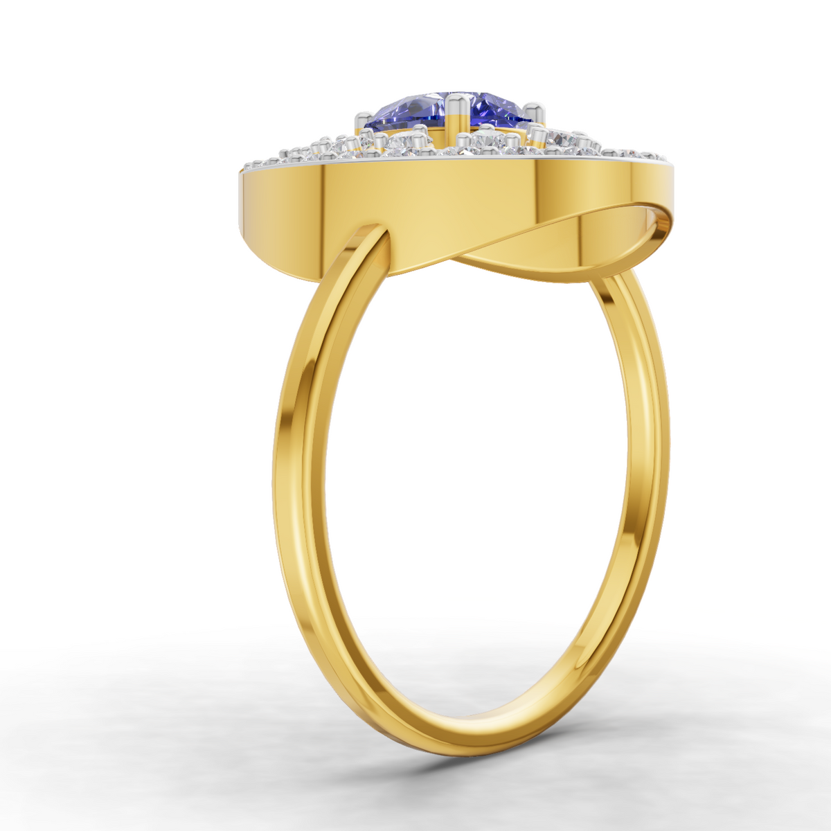 Regal Halo Diamond Engagement Ring