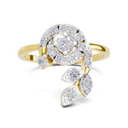Graceful Floral Diamond Ring